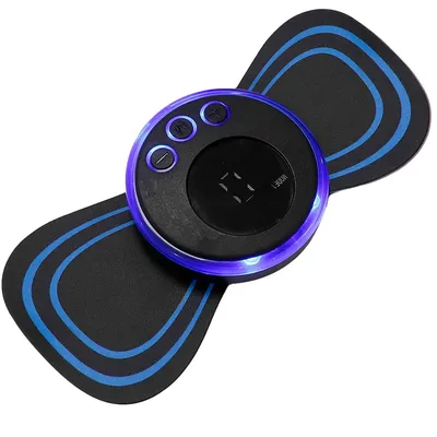 전기 목 마사지기 전문 텐스 충전식 근육 자극 조절 가능 경량 LCD 디스플레이 바디 마사지기